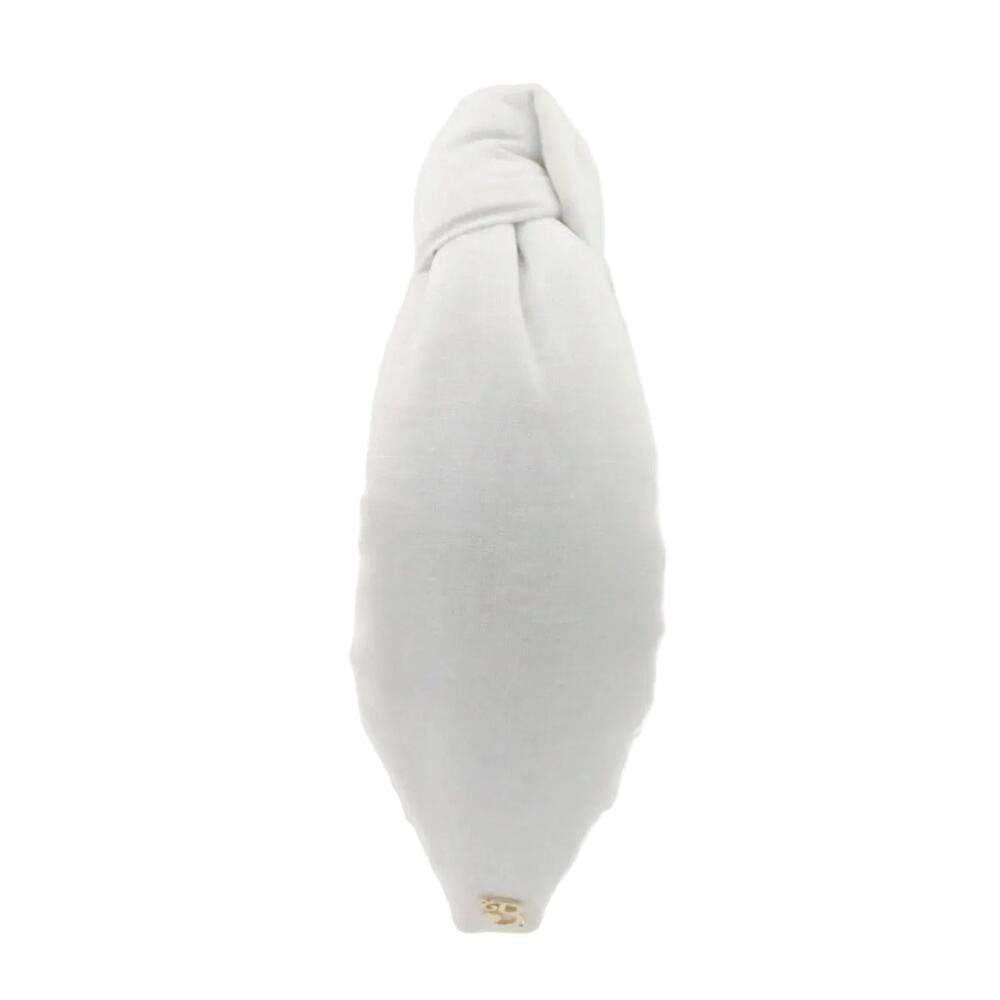 The White Linen Topknot Headbands